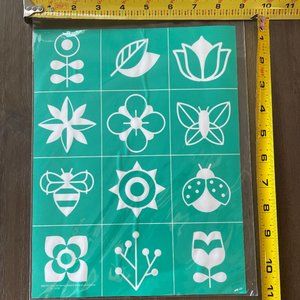 Chalk Couture silk screen transfer ~ RETIRED~; Size B, CHEERFUL SPRING MINIS